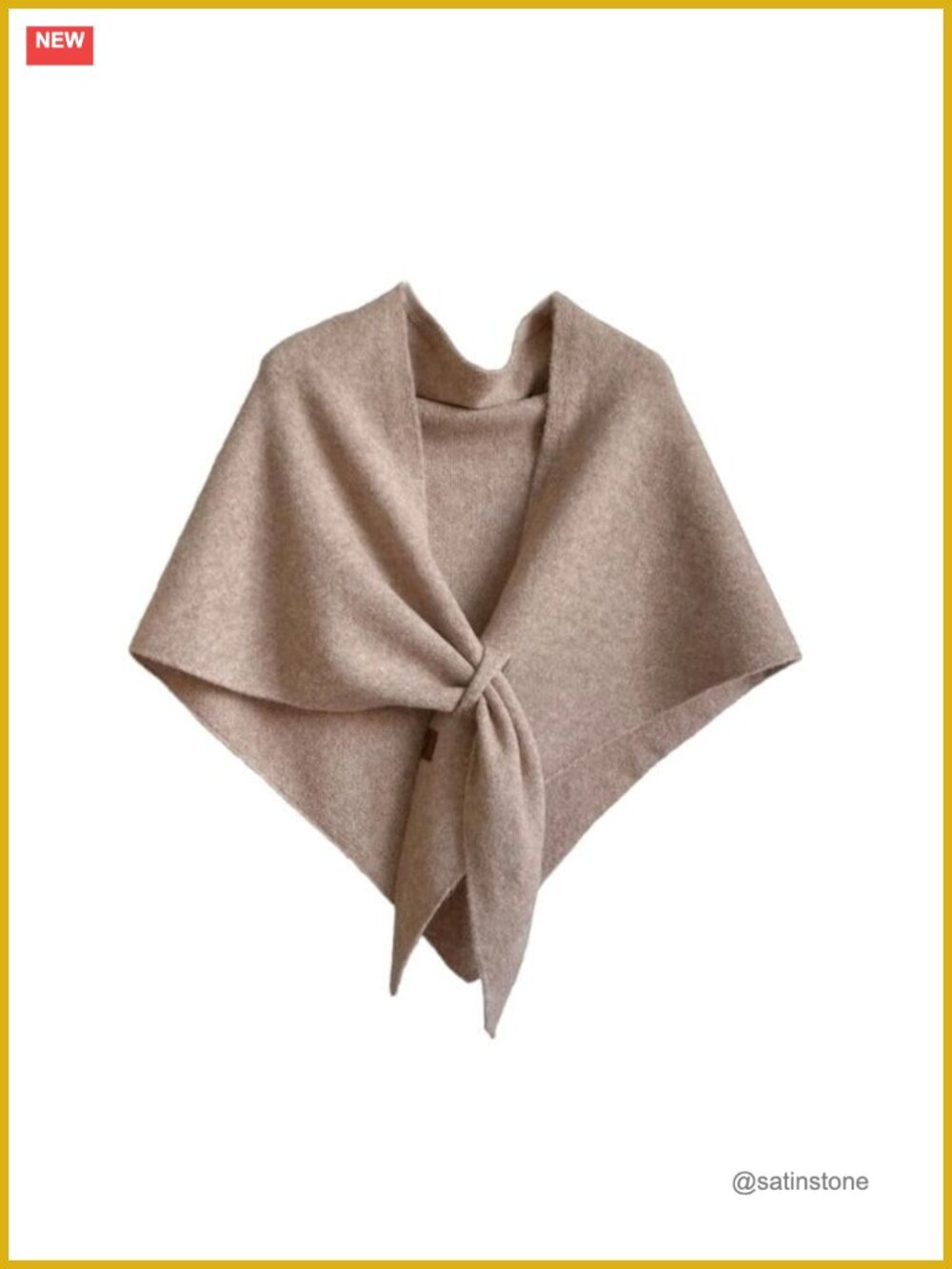 Pashmina Shawl Wrap Women Faux Wool Cardigan Cape Knitted Scarf